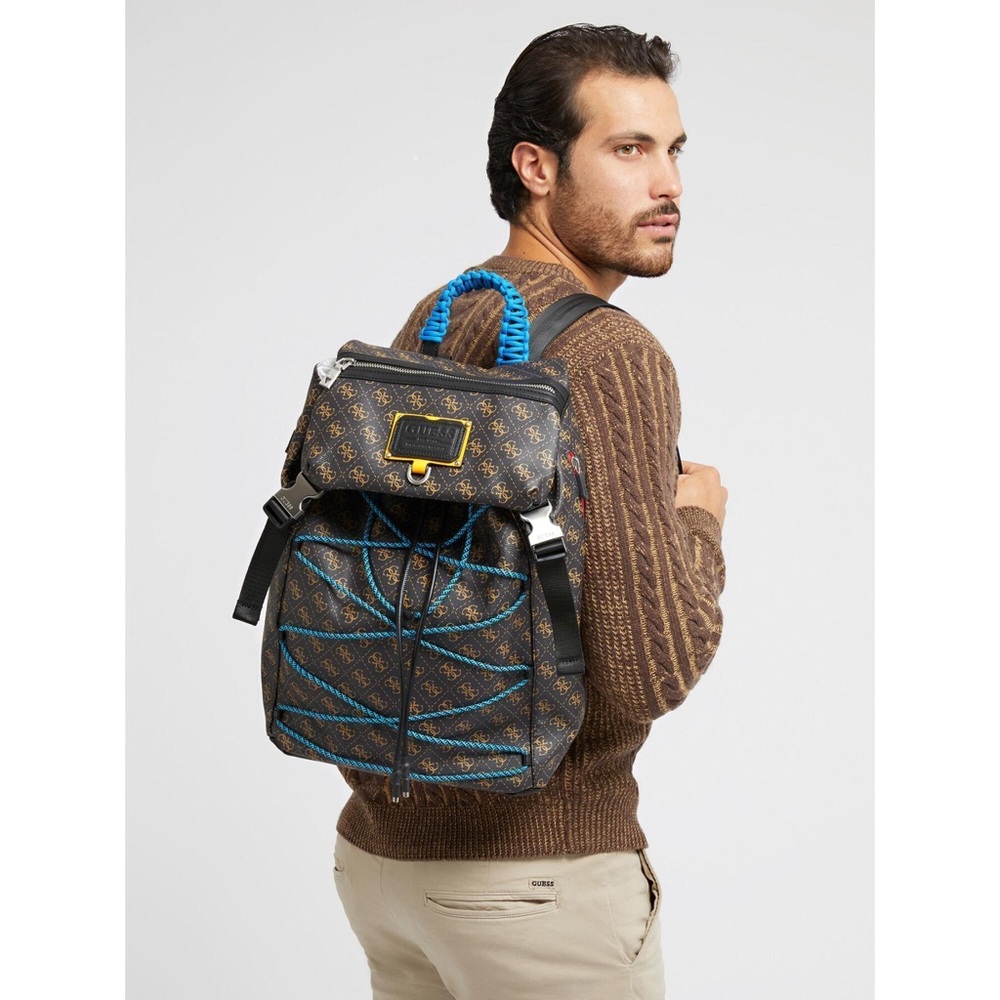 Cabincore GUESS Salameda Gray and Blue Men's Backpack
